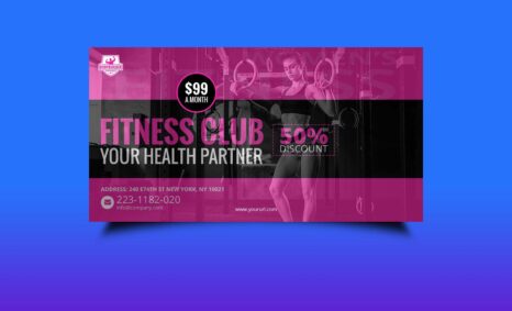 Free Health Fitness Banner