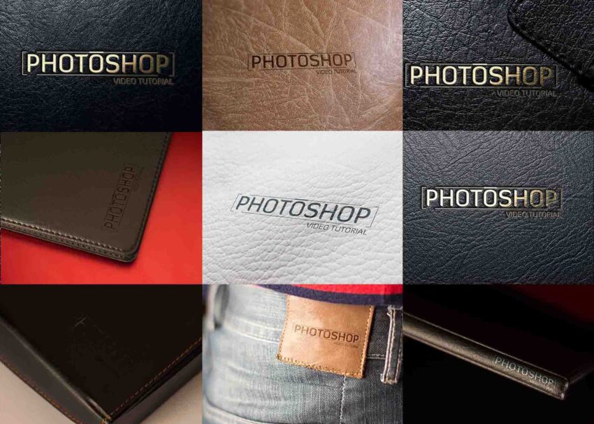 Top 10 Leather Logo Mockups Leather Logo Mockups