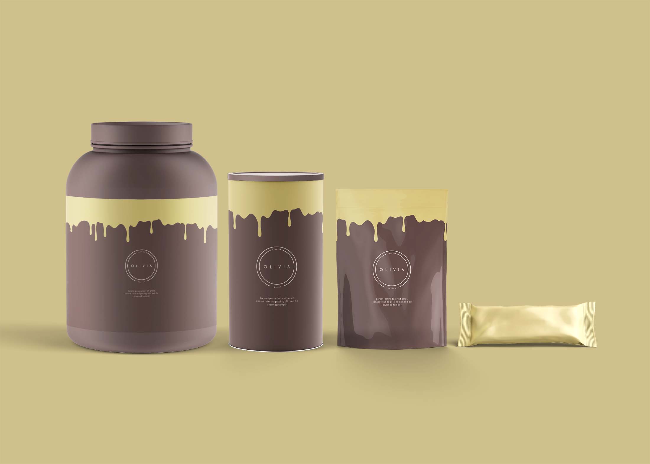 Free Supplement Product Mockup
