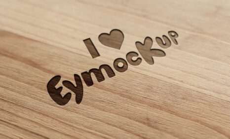 Free Wood Printed Logo Mockup