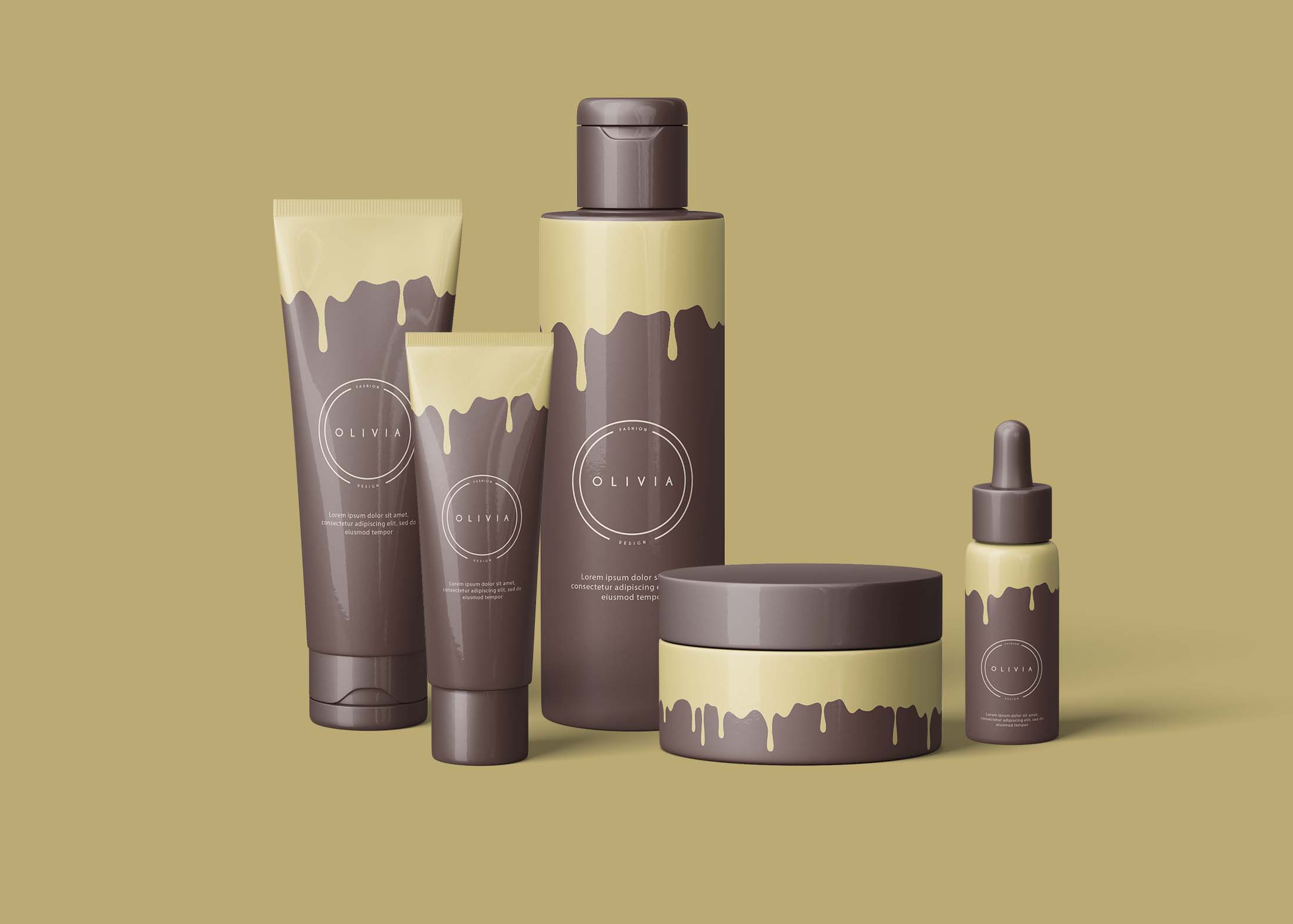 Free Luxury Packaging for Cosmetics Mockup