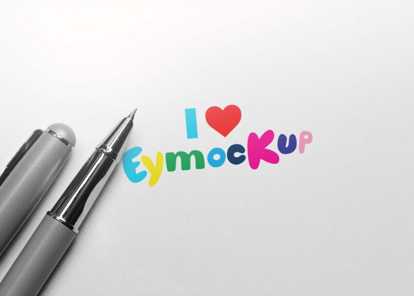 Blank Paper Logo Mockup Blank Paper Logo Mockup