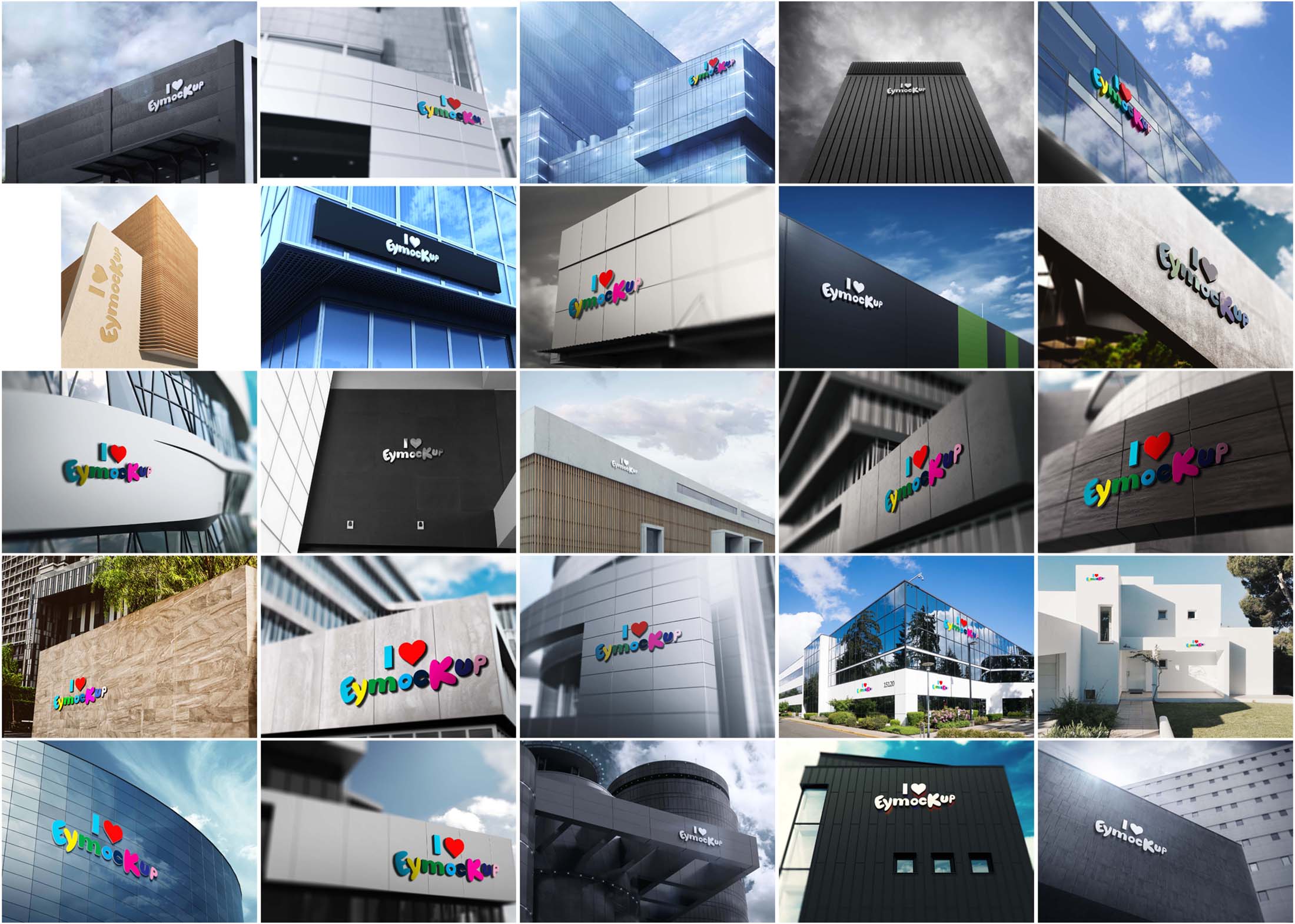 Best Building Logo Mockup Collection Building Logo Mockup