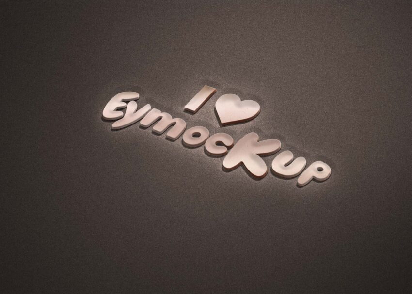 Free 3D Beach Sand Logo Mockup Free Beach Sand 3D Logo Mockup 2