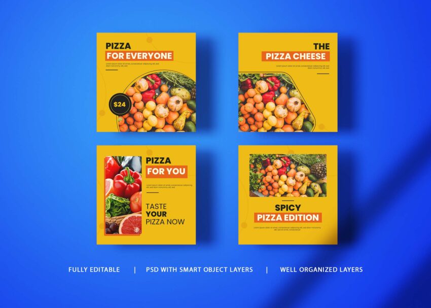 Free Pizza Social Media Banner Designs 1
