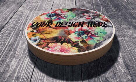 Colorful Coaster Design Mockup