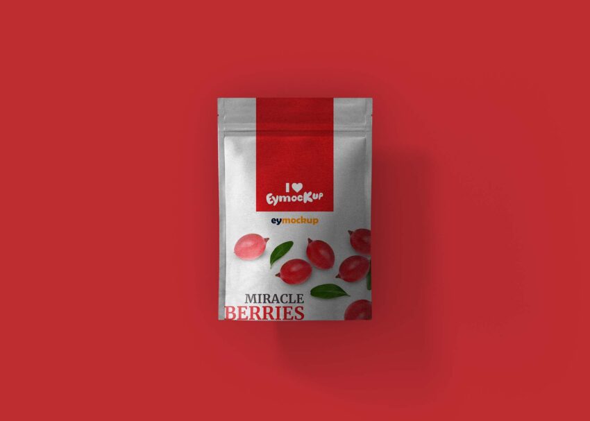 Free Coffee Small Pouch Mockup