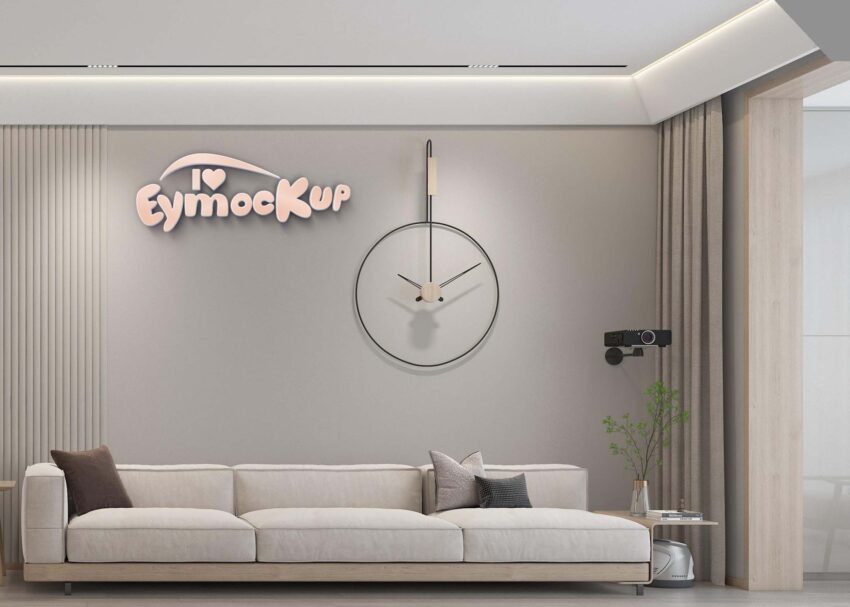 Living Room Logo Mockup