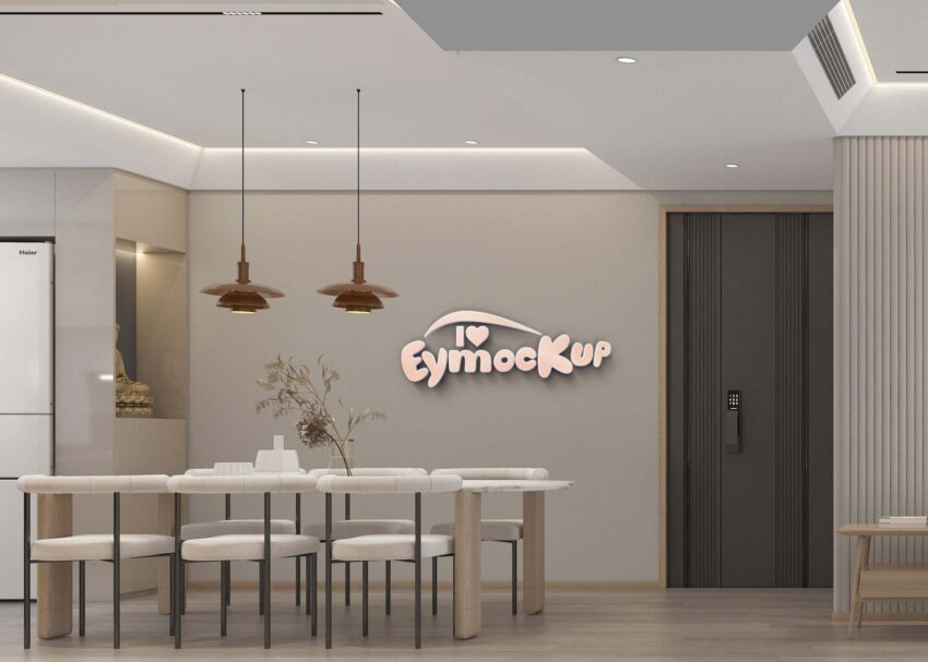 Free Room Logo Mockup Free Room Logo Mockup