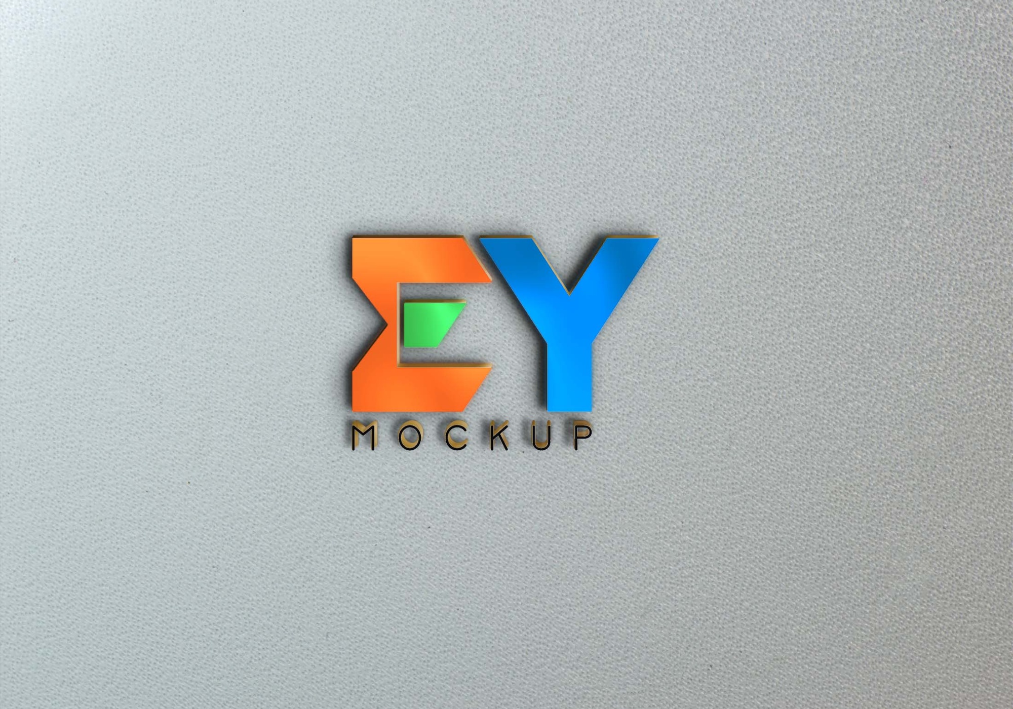 3D Logo Mockup Color