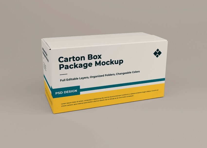 Carton Package Mockup