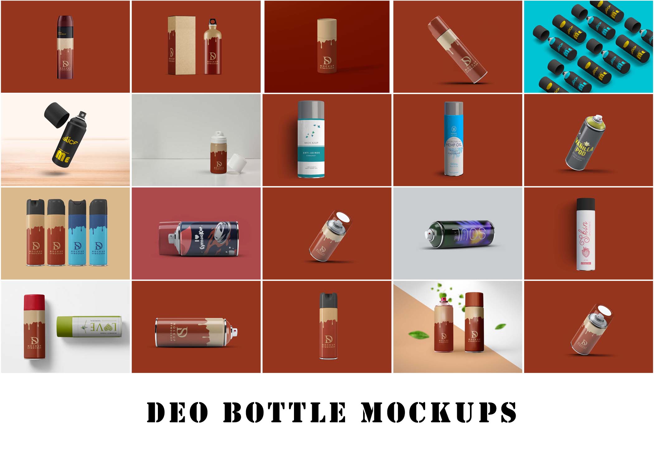 Deo Bottle Mockups