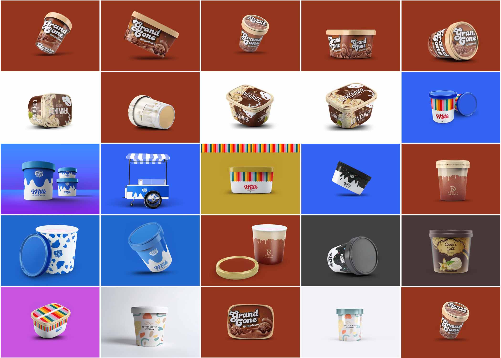 Ice cream Mockups