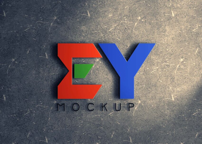 Download Free 3D Logo Mockup Today New 3D Logo Mockup 1