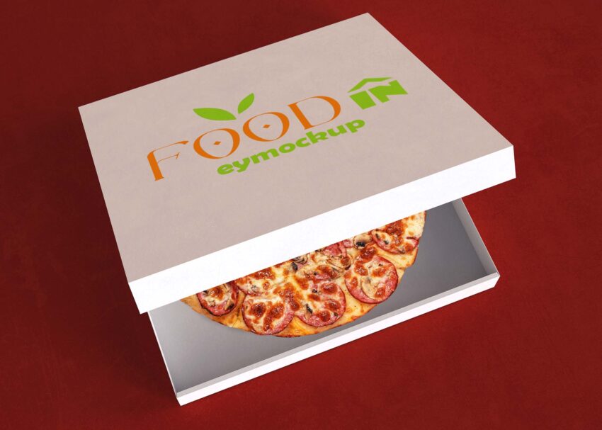 Pizza Box Branding Mockup
