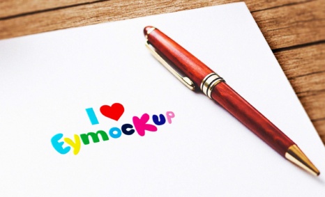 Cool Logo mockup with pen