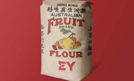 Flour Sack Bag Mockup
