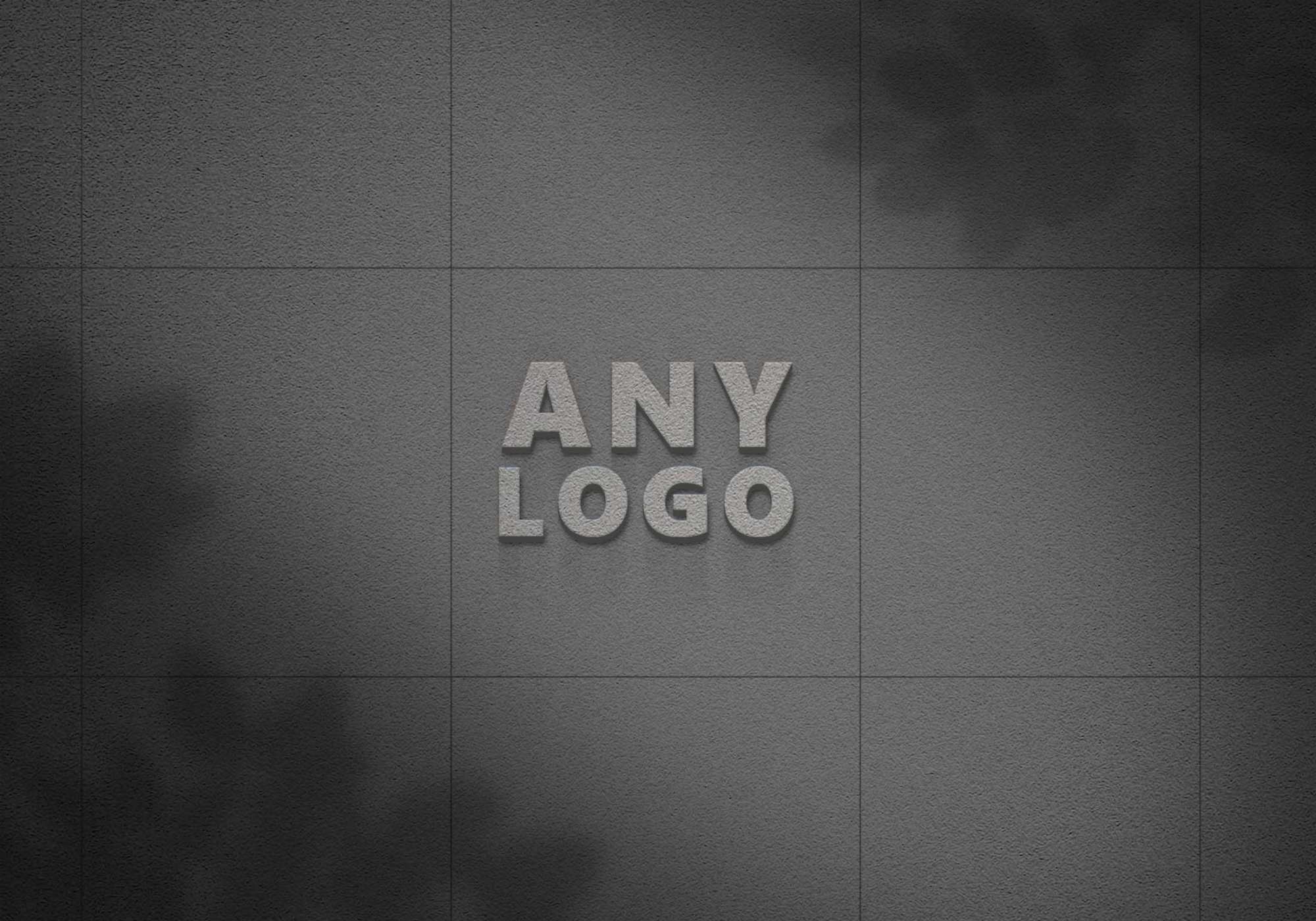 Grey Wall Logo Mockup 2