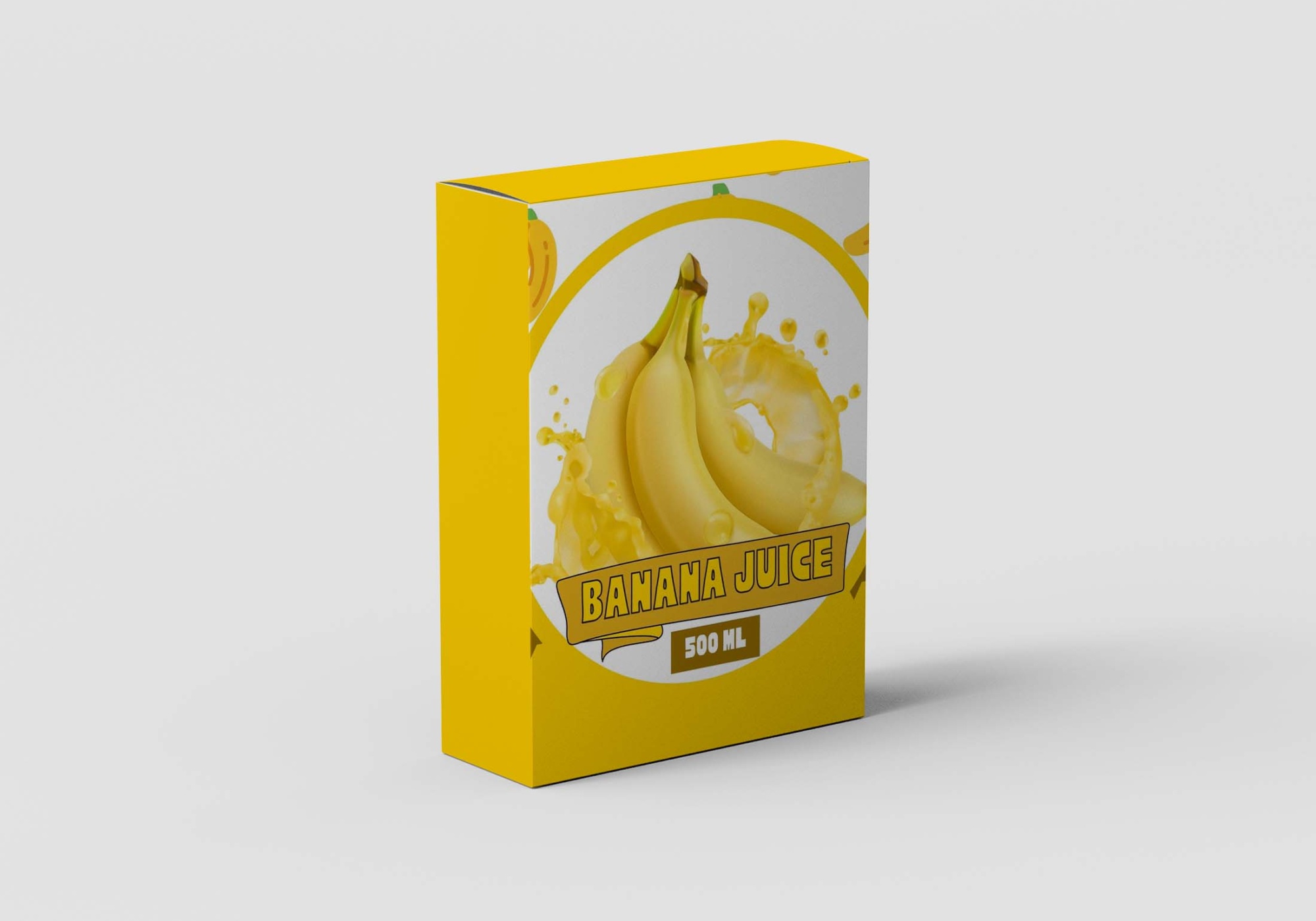 Banana Juice Box Mockup 3
