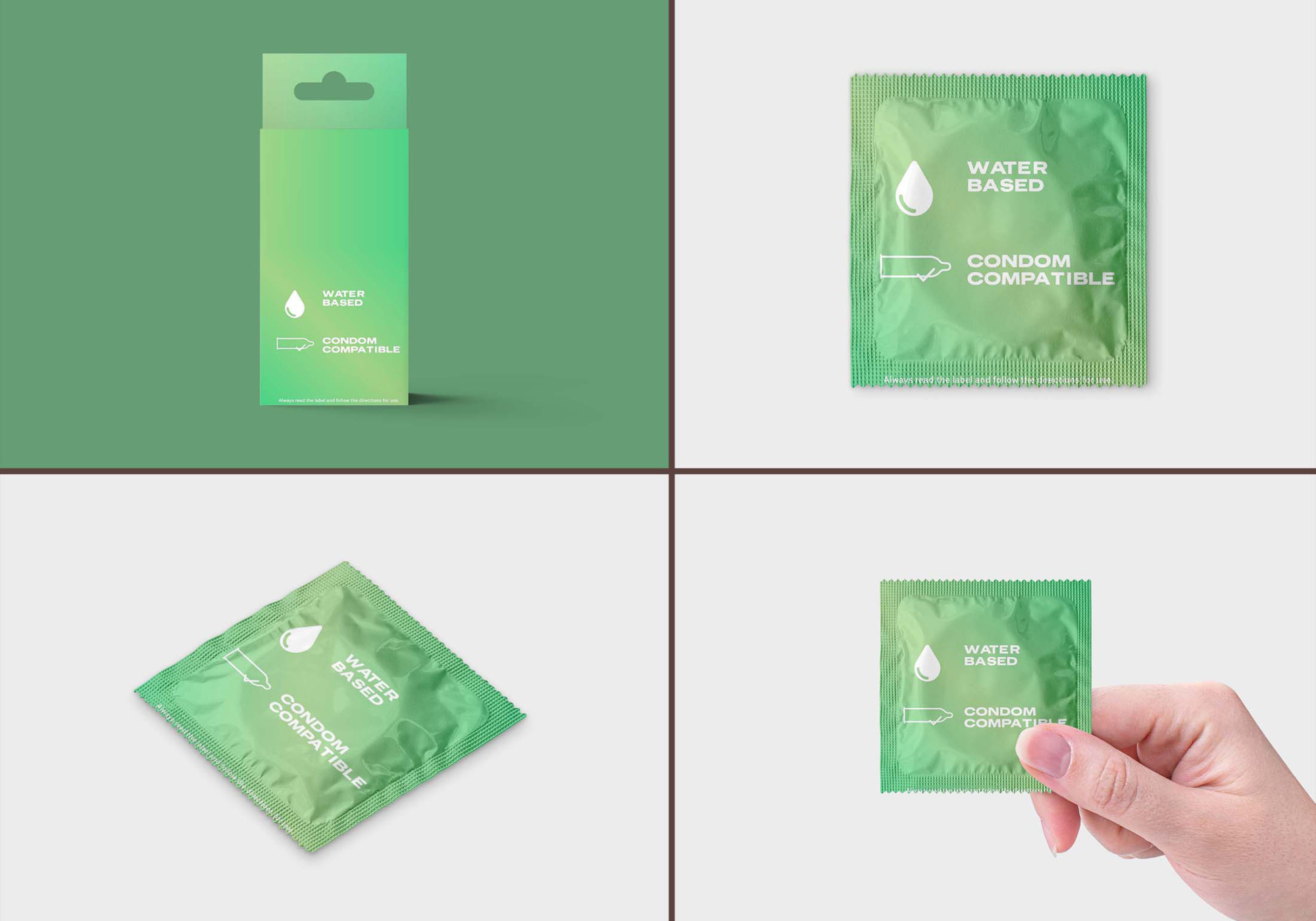 Condom Packaging Mockups