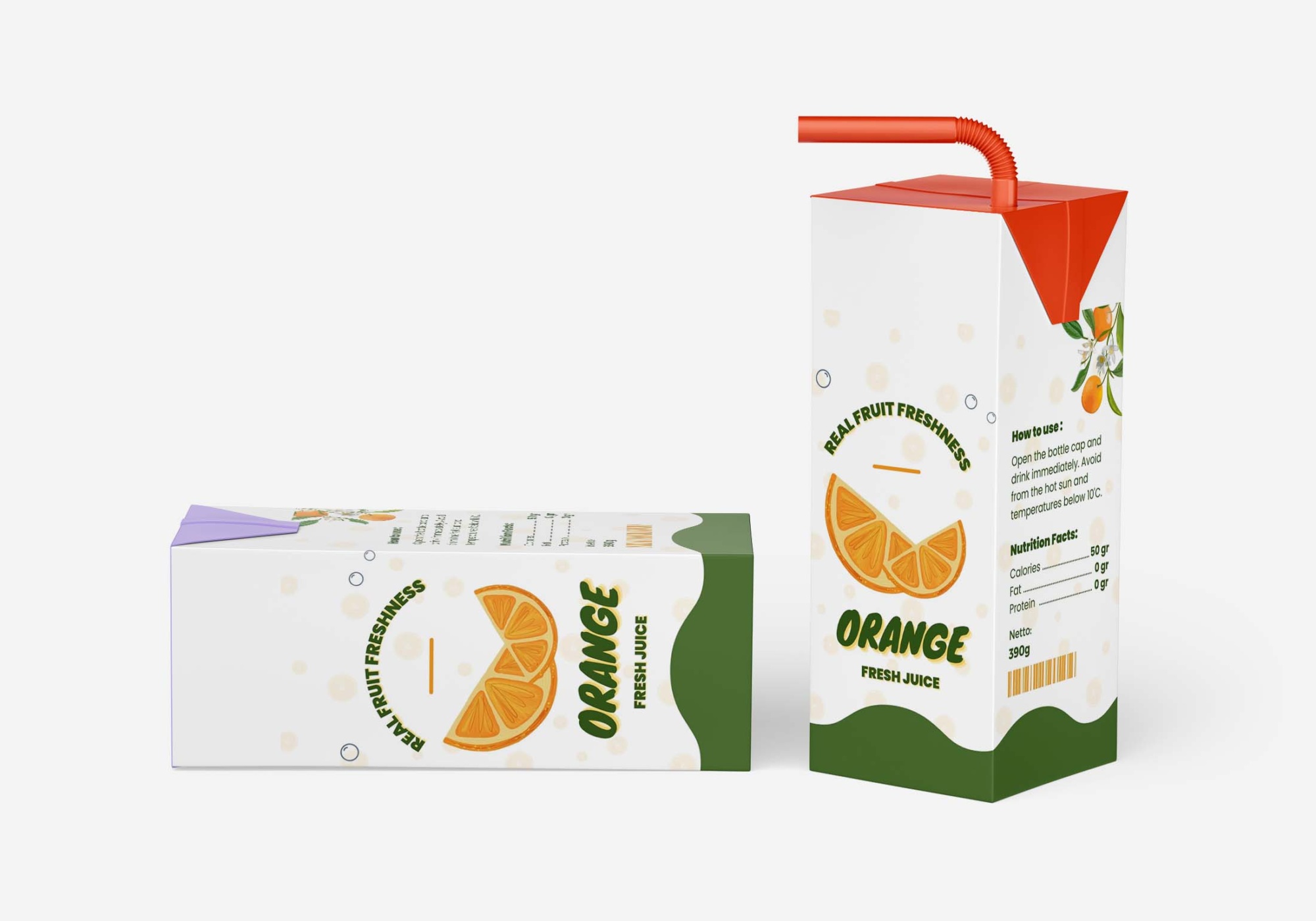 Fruit Juice Packaging Mockup 3