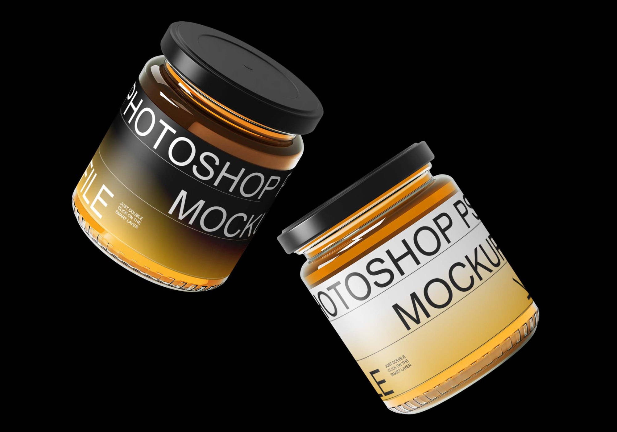 Versatile Glass Jar Mockups for Designers Glass Jar Mockups 2 2