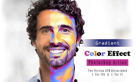 Gradient Color Effect Photoshop Action