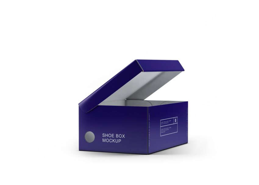 Free Paper Shoes Box Mockup Download Paper Shoes Box Mockup