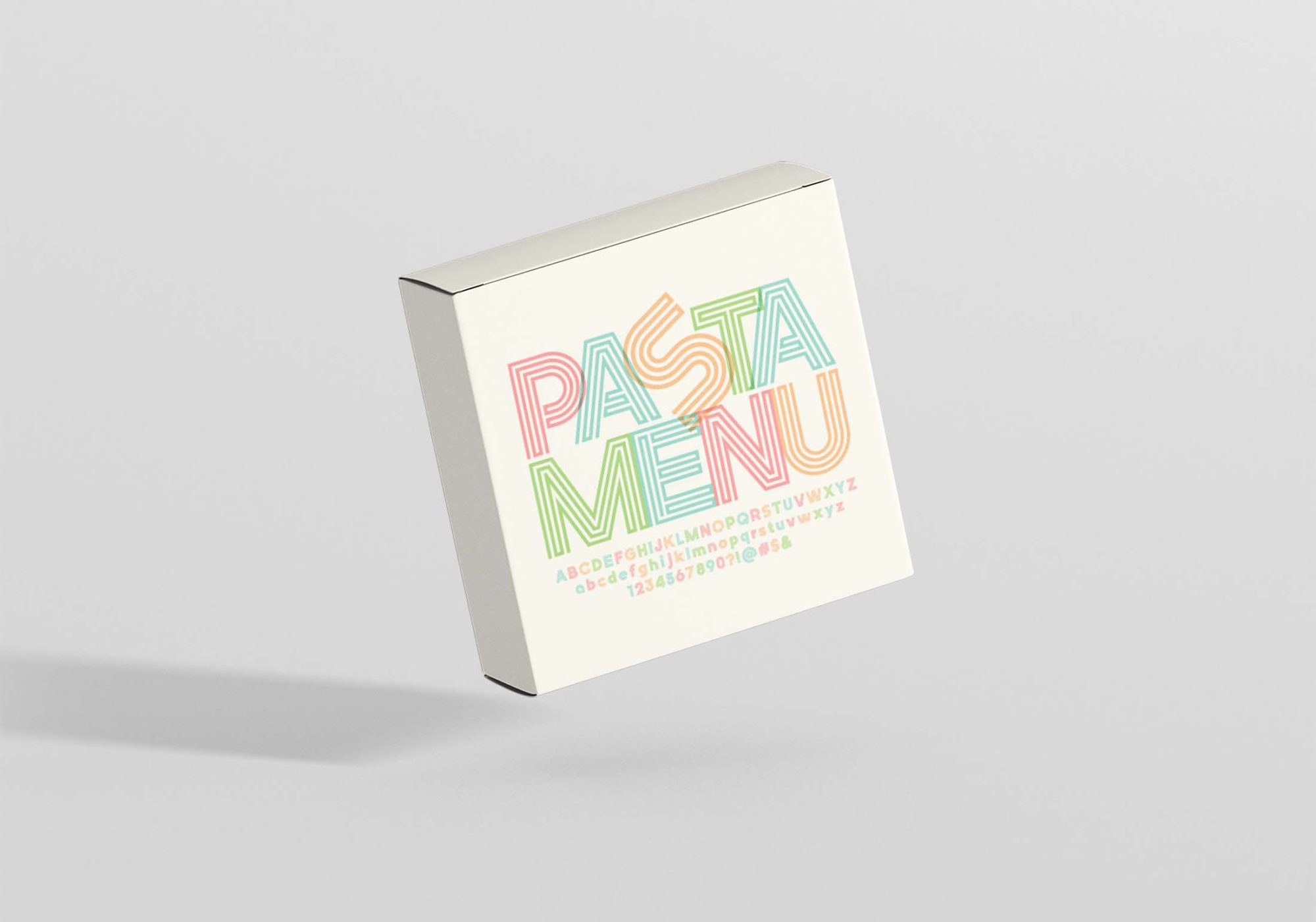 Stylish Pasta Carton Box Mockups Pasta Carton Box Mockups 2