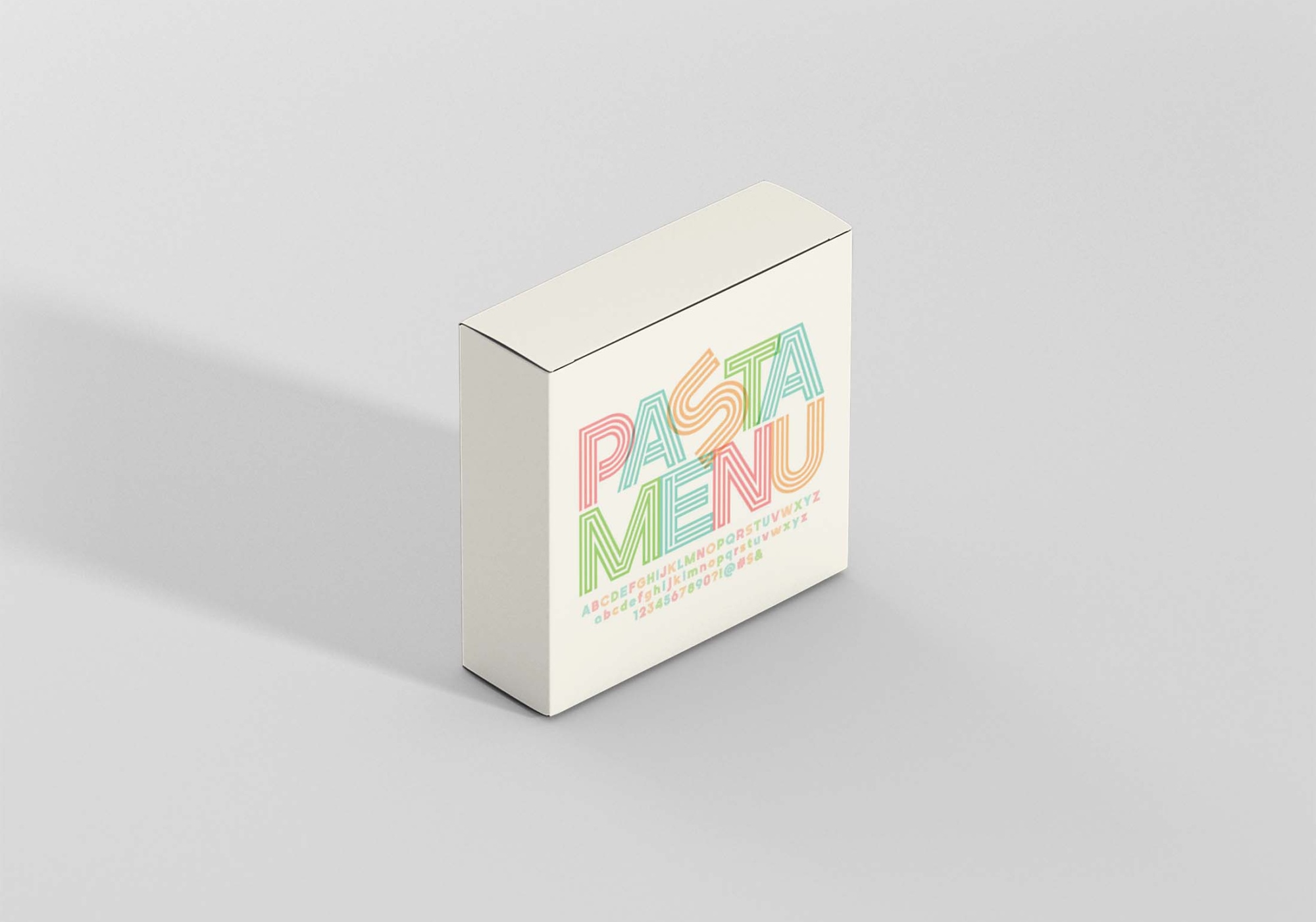 Stylish Pasta Carton Box Mockups Pasta Carton Box Mockups 3