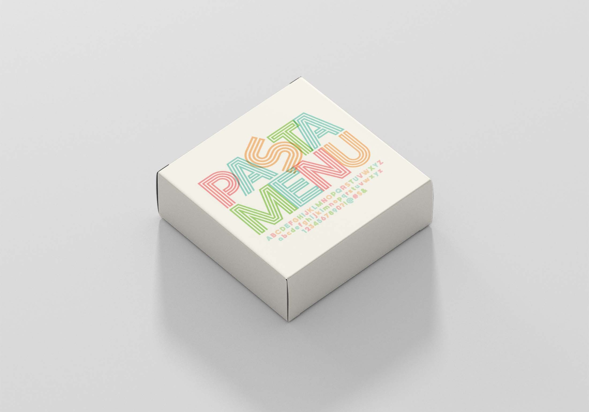 Stylish Pasta Carton Box Mockups Pasta Carton Box Mockups 4