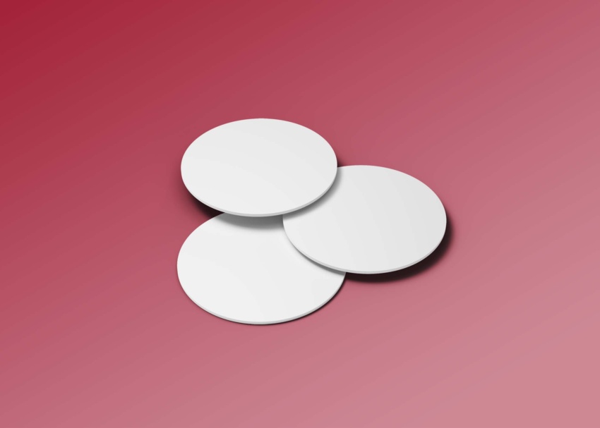 Downloadable Tea Coaster Mockup Free Tea Coaster Mockup