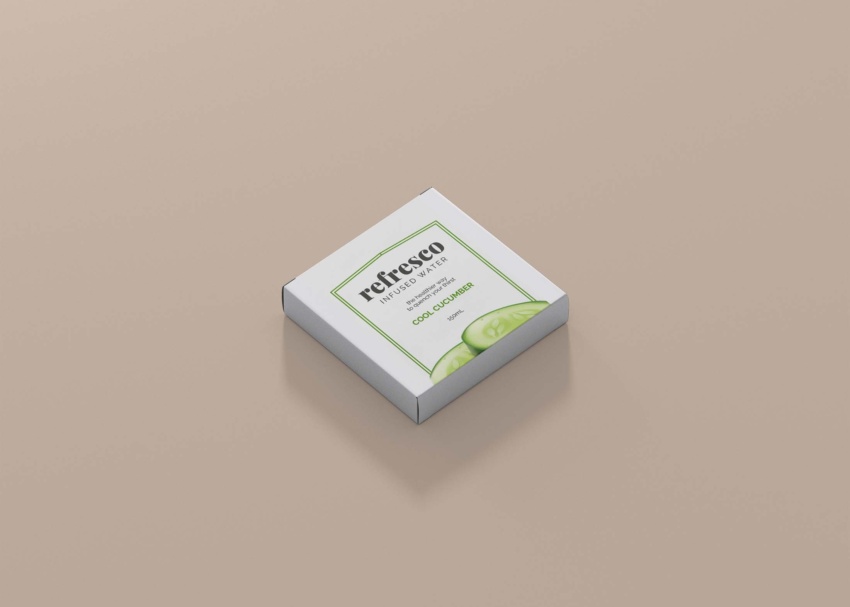 Thin Square Packaging Boxes Mockups 3