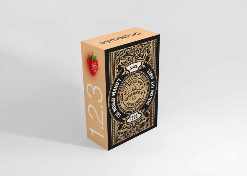 Free Vertical Box Mockup Download Vertical Box Mockup