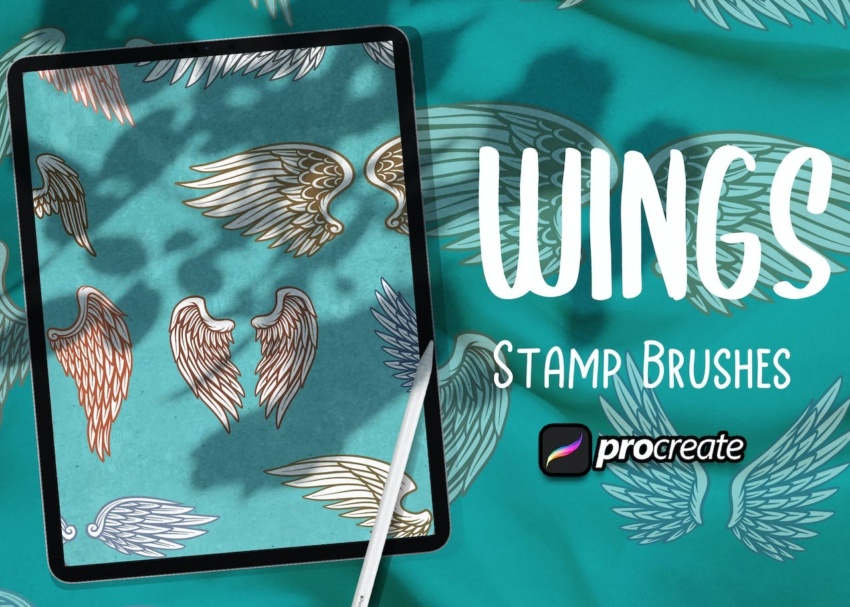 Wing Stamp Brush Procreate