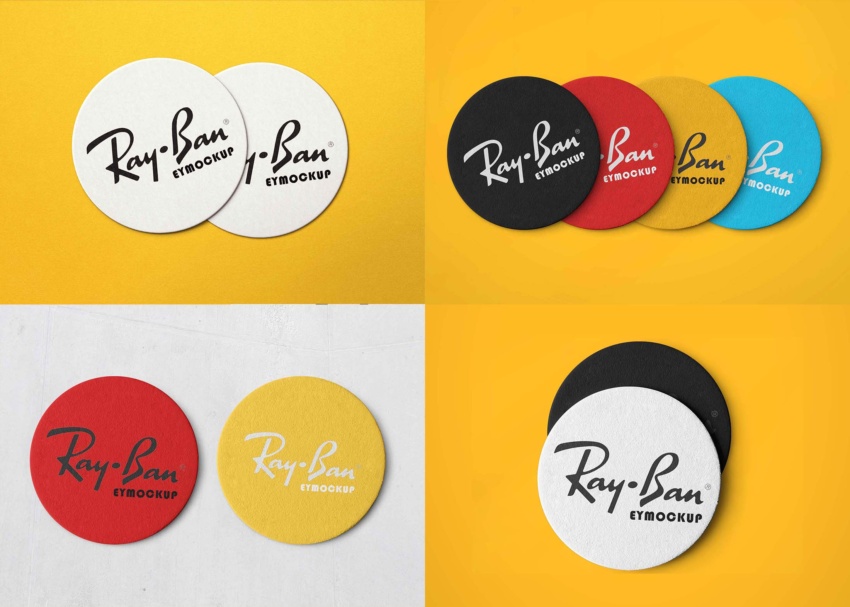 Stylish Clothes Coaster Mockup Download Clothes Coaster Mockup 3
