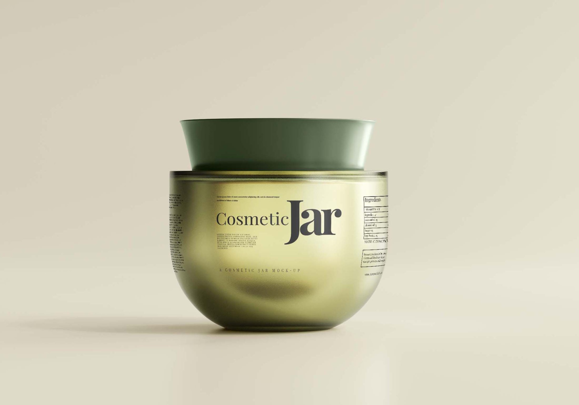 Free Cream Jar PSD Mockup Download Cream Jar Mockup 2
