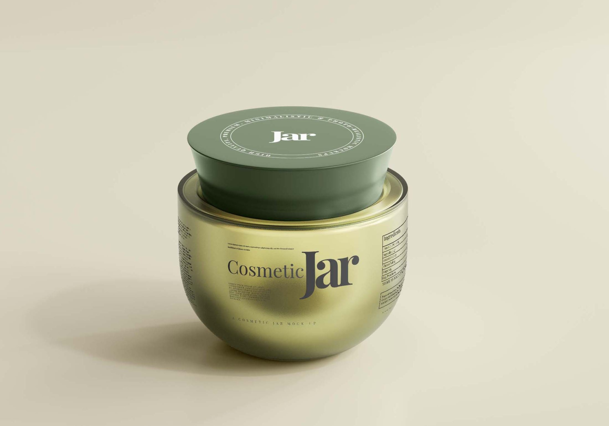 Free Cream Jar PSD Mockup Download Cream Jar Mockup 3