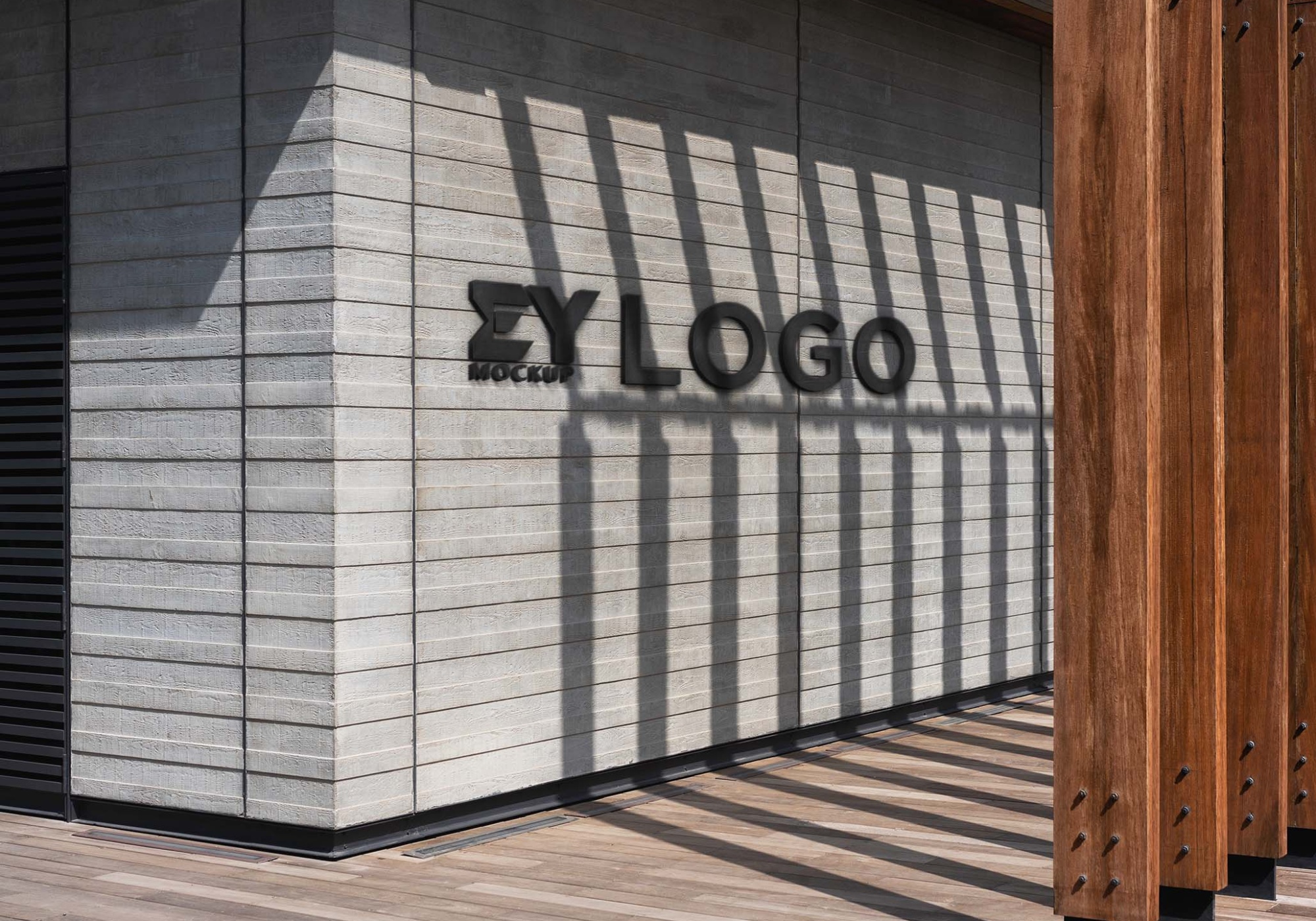 Creative Outer Wall Logo Mockup Outer Wall Logo Mockup 1