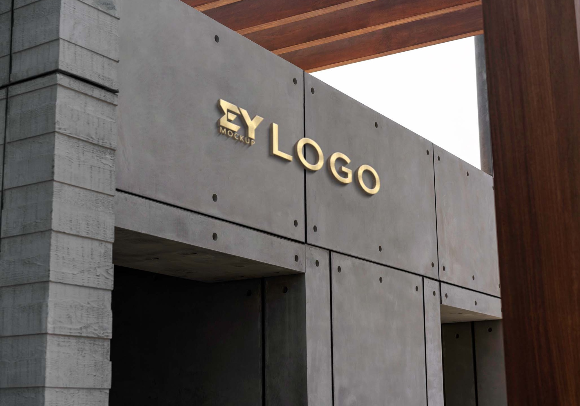 Creative Outer Wall Logo Mockup Outer Wall Logo Mockup 2