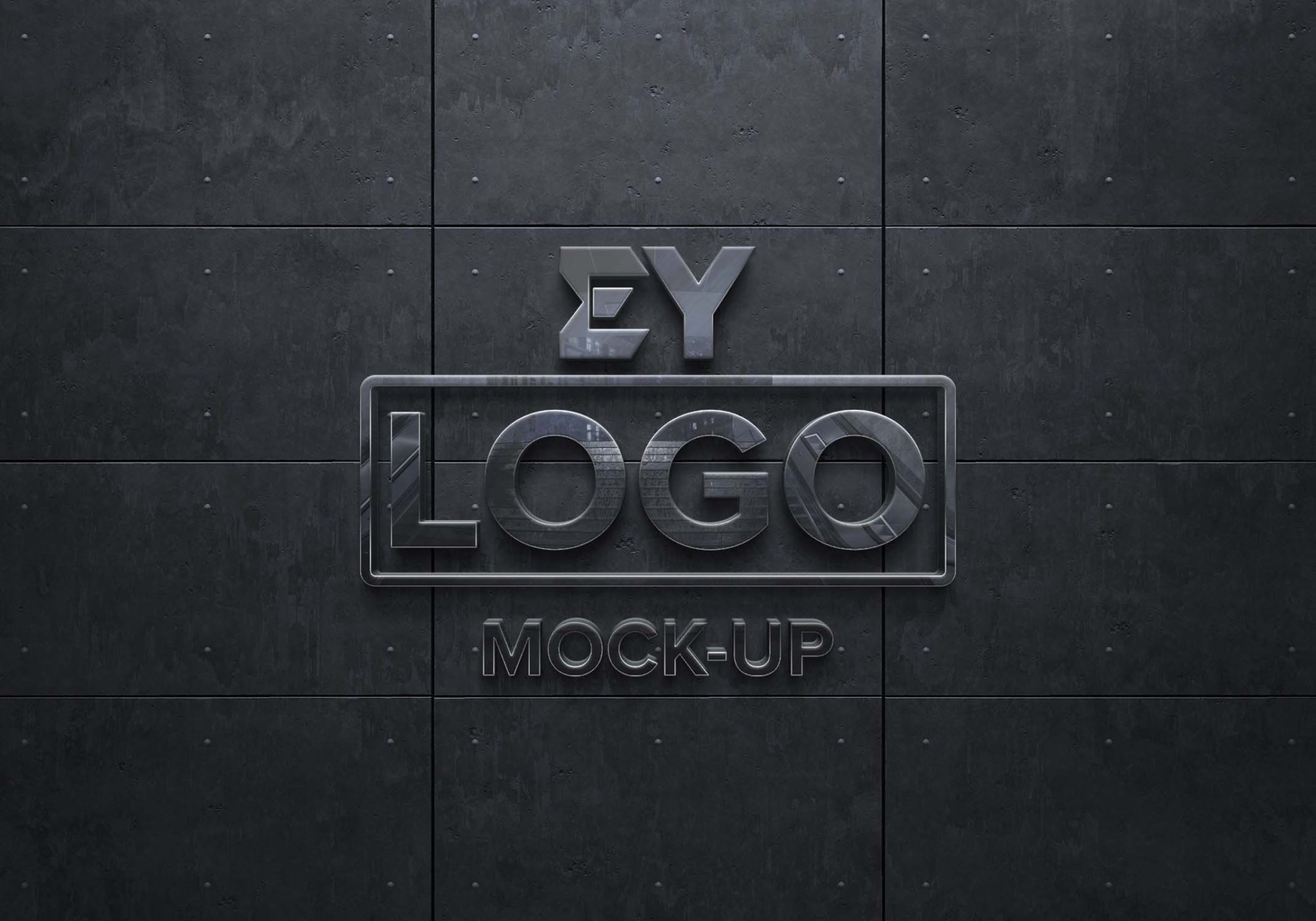 3D Text Effect Wall Mockup Plain Wall 3D Text Effect Mockup 4