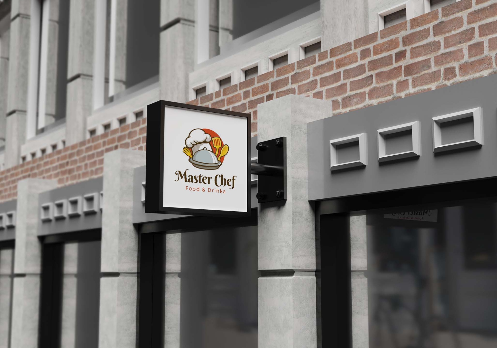 Restaurant Sign Mockup 8