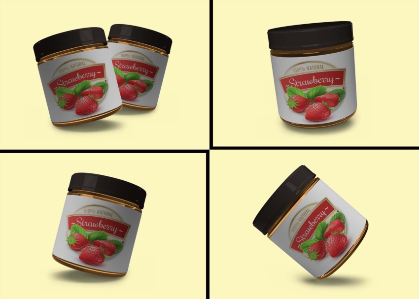 Strawberry Jar Mockup 5
