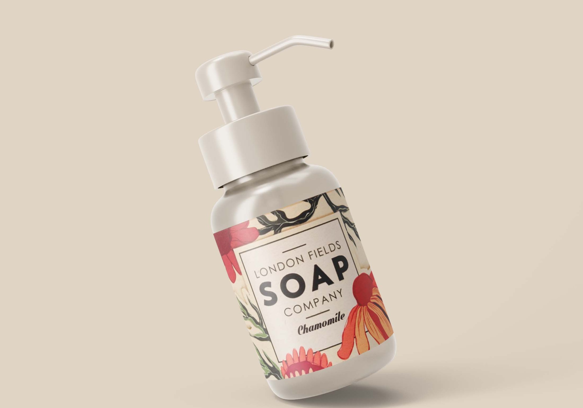 Downloadable Amber Pump Bottle Mockup Amber Pump Bottle Mockup 1