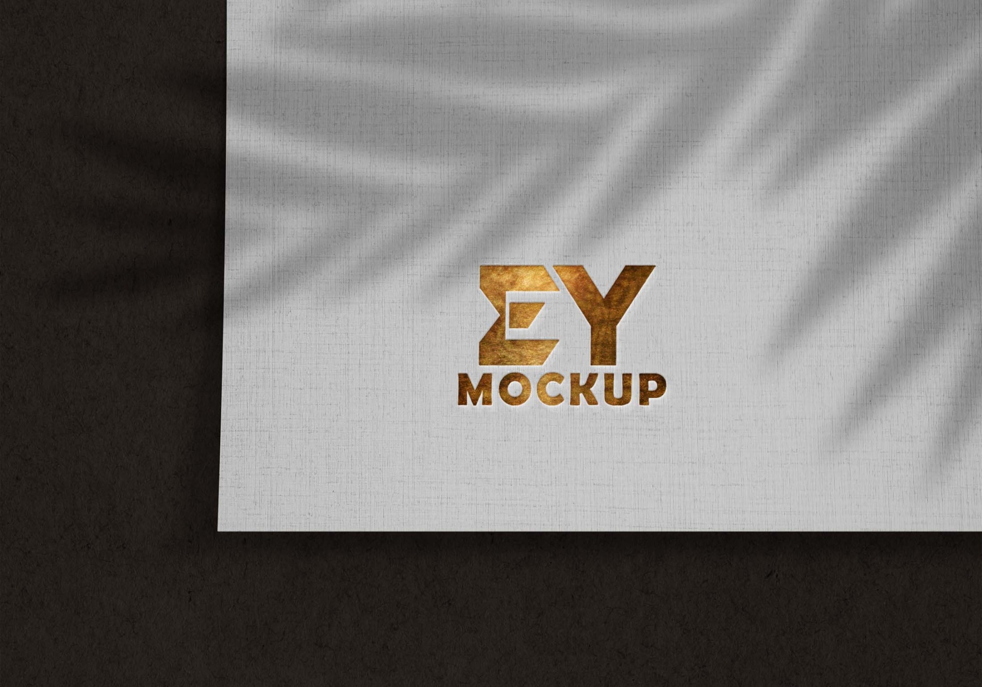 Stylish Dirty Gold Logo Mockup Dirty Gold Logo Mockup 2