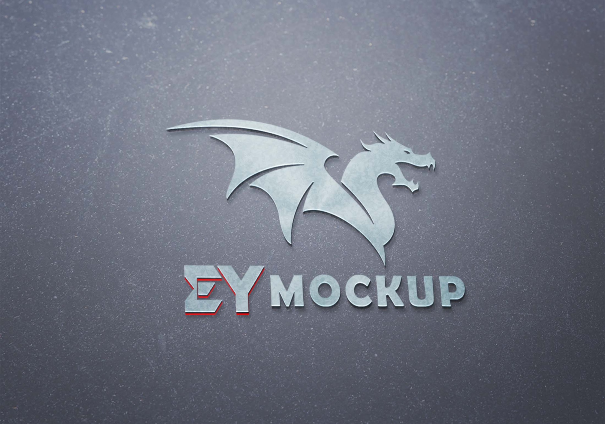 Downloadable Dragons 3D Logo Mockup Dragons 3D Logo Mockup 2