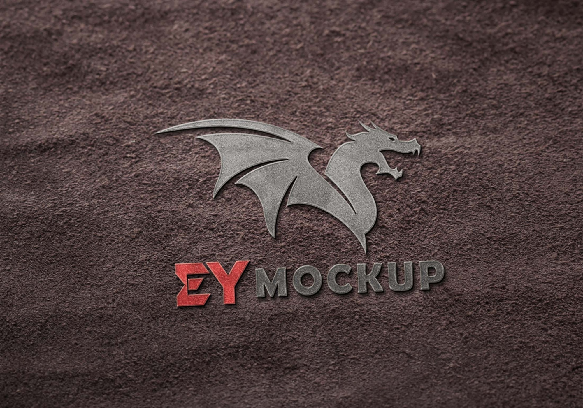 Downloadable Dragons 3D Logo Mockup Dragons 3D Logo Mockup 3