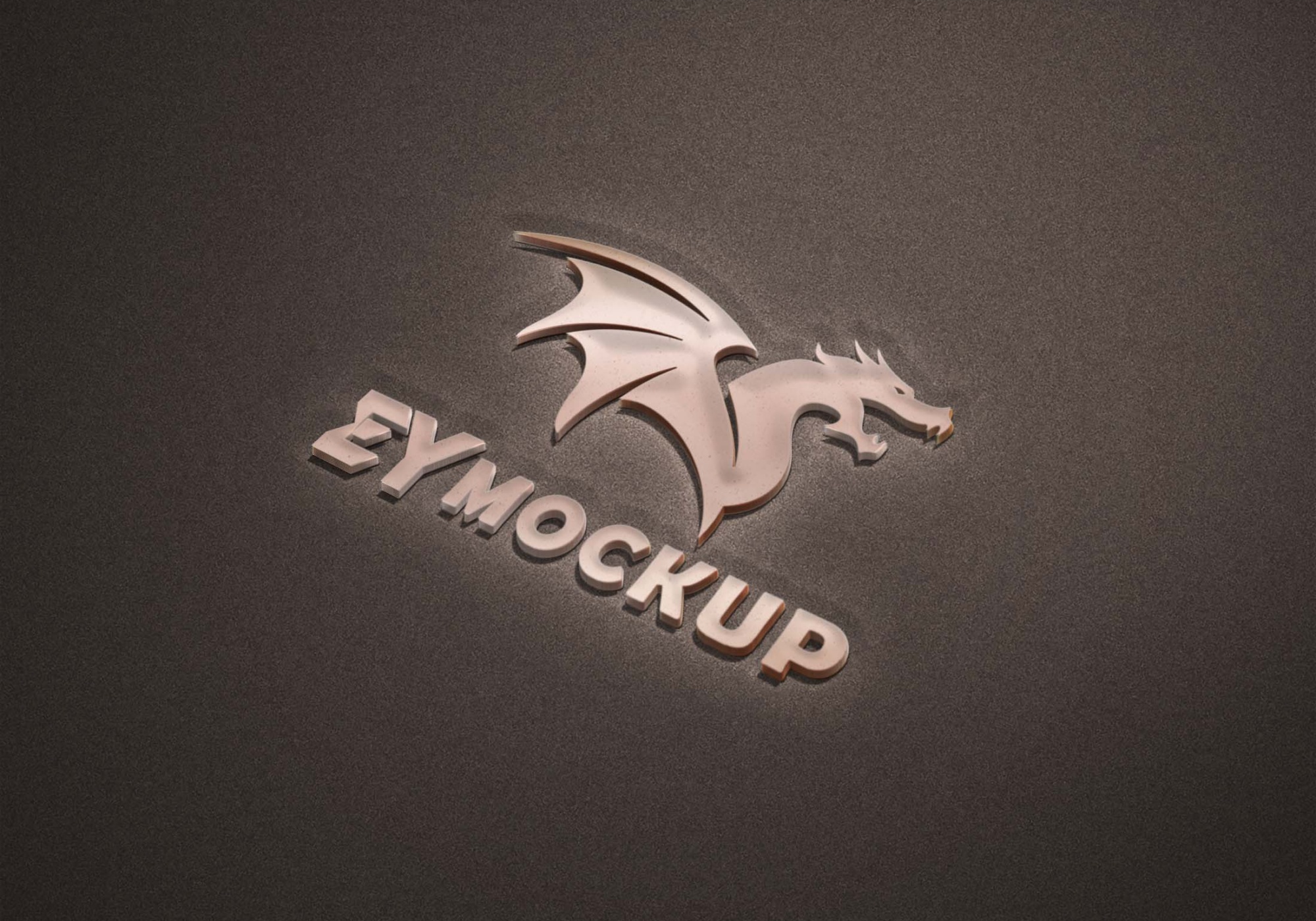 Downloadable Dragons 3D Logo Mockup Dragons 3D Logo Mockup 6