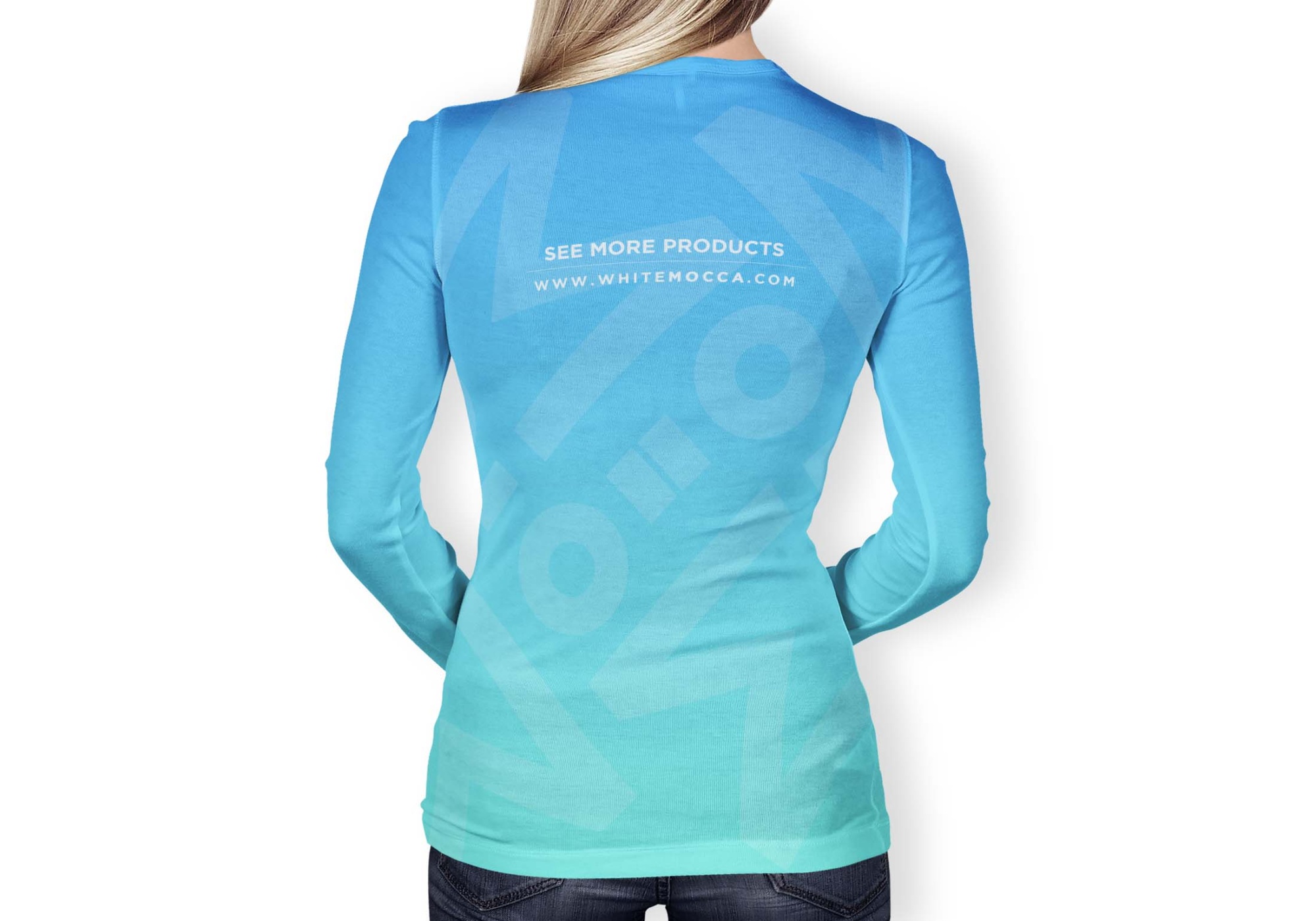 Downloadable Full Sleeve T-shirt Mockup Full Sleeve Tshirt Mockup 2