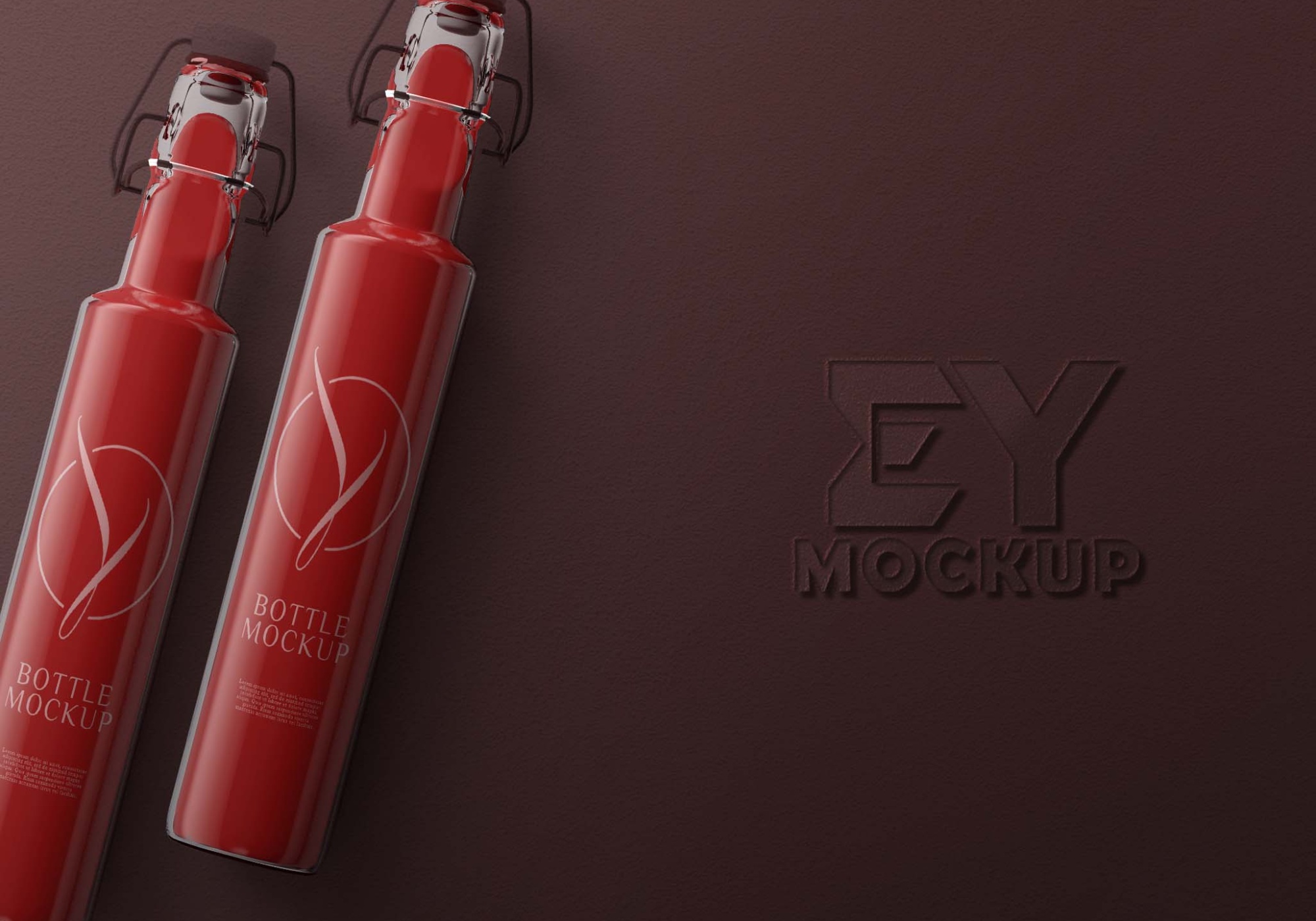Realistic Oil Bottle Mockup Download Oil Bottles Mockup PSD 4